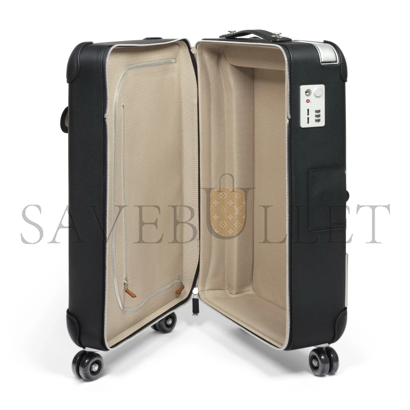 H**mes VALISE R.M.S CABINE CARGO TOILE NOIR SUITCASE H085764CM (55*33*20cm)